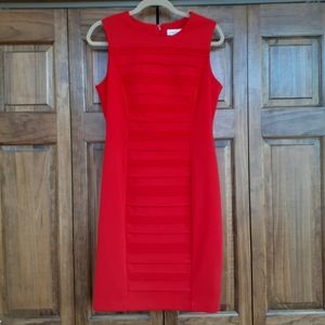 NWOT Calvin Klein Red Sheath Dress💃
